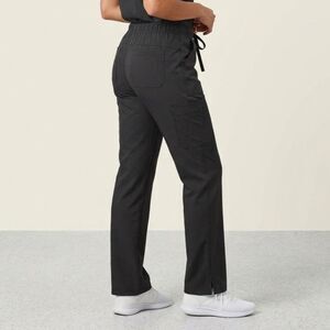 Medline ComfortEase Womens M Black Cargo Scrub Pants Drawstring Waist Medium